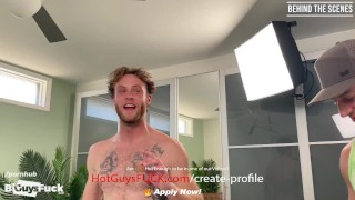 Behind The Scenes: Big Titty Kenzie Gets Two Bad Bi Boys!