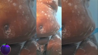 Black Sissy Shower Her Fat Body.