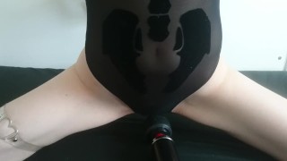 bound skeleton girl cums fast and loud | Halloween Special!