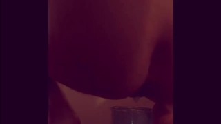 Eating cereal from my gaping hole