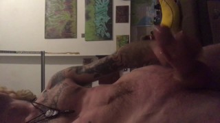 Jerking off in the garage when everyone’s home!