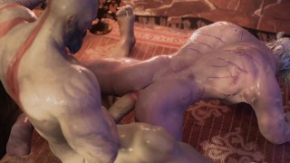 Kratos BIG COCK vs. Geralt loose ASS part 2