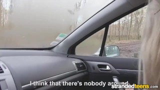 StrandedTeens – Blonde gives some roadhead