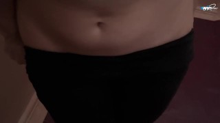 Stranger girl gave me hot blowjob in entrance