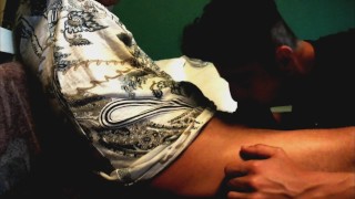 Wife don´t wanna suck him, so I do that