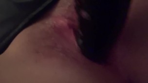 Alternative girl fucks herself with her dildo