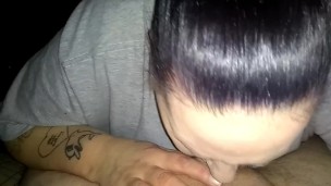 BBW deep throats stepfathers cock and gags pt2