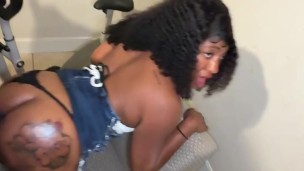 Happy Father’s Day daddy now breed my tight ebony pussy please