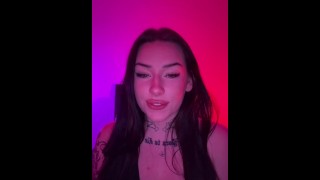 Horny Goth mommy wants you to come for her JOI