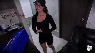 I’m a delivery girl and I had to carry milk, paid me with milk inside my pussy/ DR POV-ELEANOR STYLE