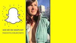 Snapchat by Jeny Smith: Wet Pantyhose, public flashing, etc
