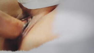 Trying to squirt with my new HUGE dildo fuck machine