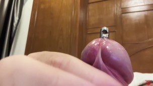Urethral adrenaline. Cum through a catheter