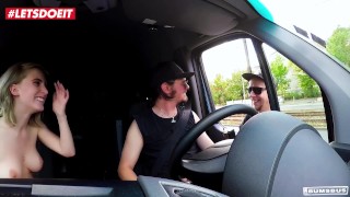 BUMSBUS – PETITE BLONDE LIA LOUISE FUCKED AND FACIALIZED IN SEX BUS – LETSDOEIT