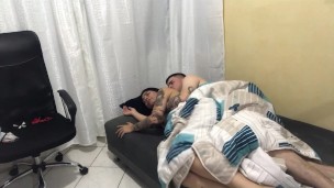 Delicious morning of horny couple at her stepdad’s house