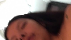 hot girl masturbates in lingerie and makes hot video for her boss.