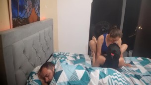 I fuck with my horny lover and my husband catches us