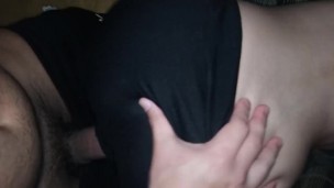 I rip my horny neighbor’s pants to fuck her, I come inside her🤤💦😈