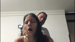 My stepdad fucks me doggy style.