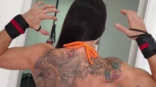 Pull ups and flex by Angelmuscles