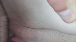 Stretching my roommates tiny pussy