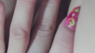 Beautiful girl masturbates in uber on the way home