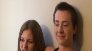 Classic debutante spitroasted in retro trio