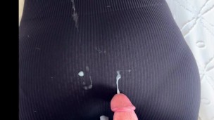 Cum on butt compilation