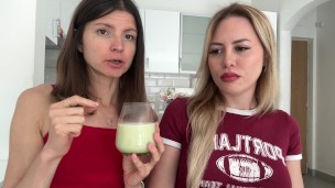Gina Gerson and Maya rose about hot drinks