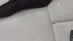 he comes to cum on my leggings and leaves