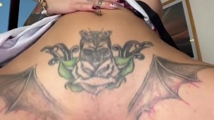 hot schoolgirl riding