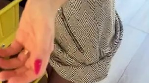 I could not help disturbing her during her work