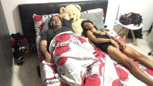 I dildo my pussy in front of my stepfather