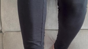 I jerk him off with my small tits to receive his cum on my chest