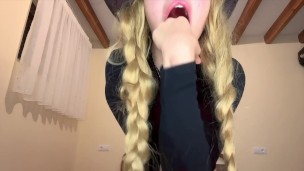 I really like to fuck my ass with my fingers when I’m at home with my stepdad