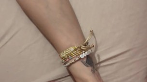 I touched his balls and I felt that they were full he had to empty them on my small tits