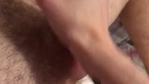 my first video in 2017 I suck him and jerk him off to make him cum on my small tits