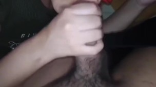 Sex in India, college girl gives her teacher a good blowjob