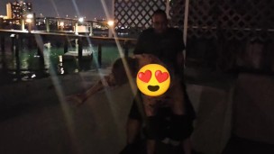 Sex on the balcony over the ocean is amazing