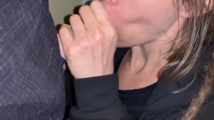 She asked for a public hookup and sucked my cock in her parking lot