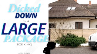 Size Kink Audio – Delivery Driver CUMS inside and Dicks You Down