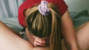 Sucking Daddies cock.. I Just Had to Fuck Him (Juicy-lousie)